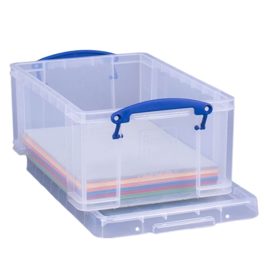 Homebase Storage Containers | Really Useful Storage Box - Clear - 9L