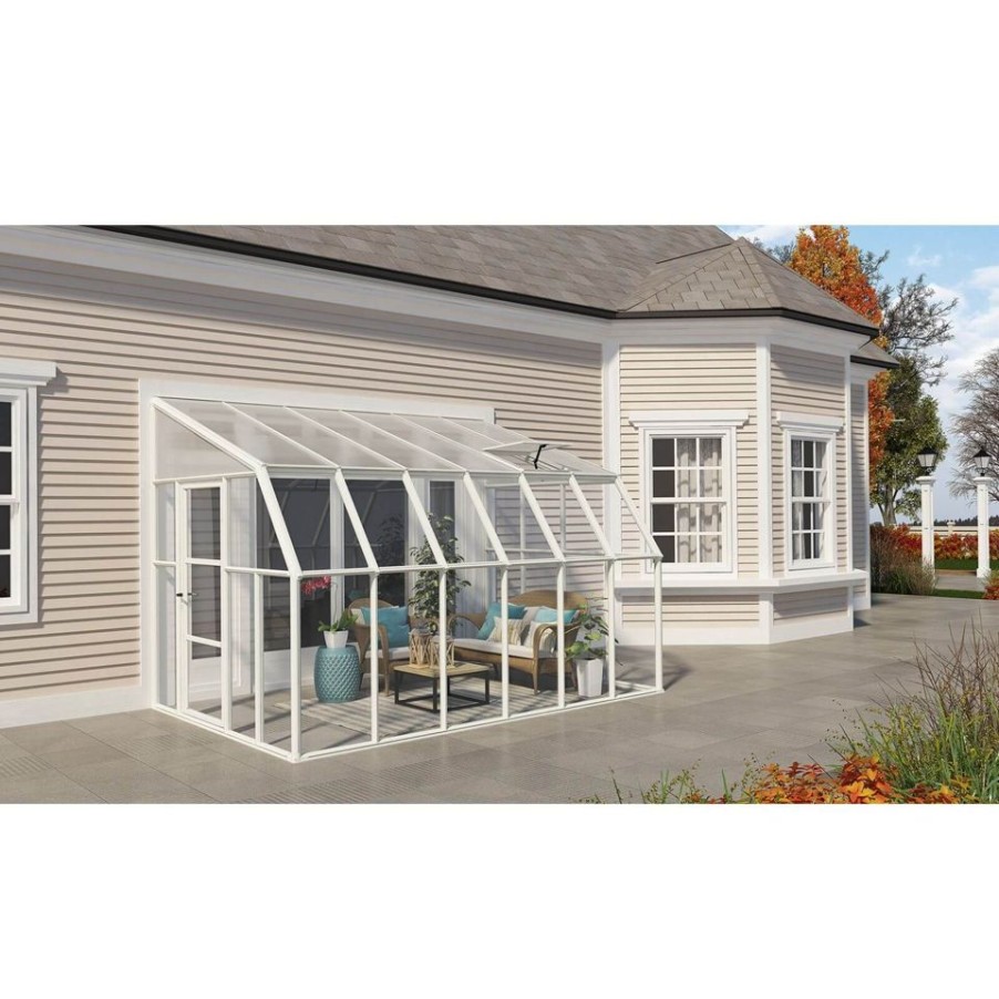 Homebase Garden Buildings | Palram 8 X 12Ft Clear Canopia Sun Room