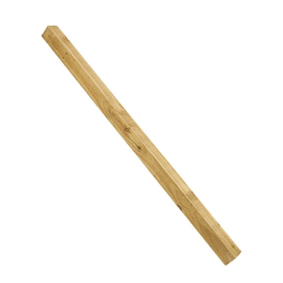 Homebase Garden Fencing | Forest Garden Larchlap Sawn Post 2.4M (2400 X 75 X 75Mm) - Pack Of 4