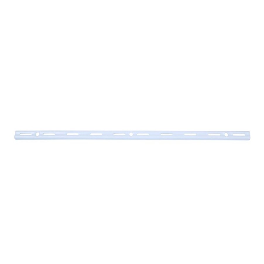 Homebase Shelving Brackets | Single Slot Upright - White - 500Mm