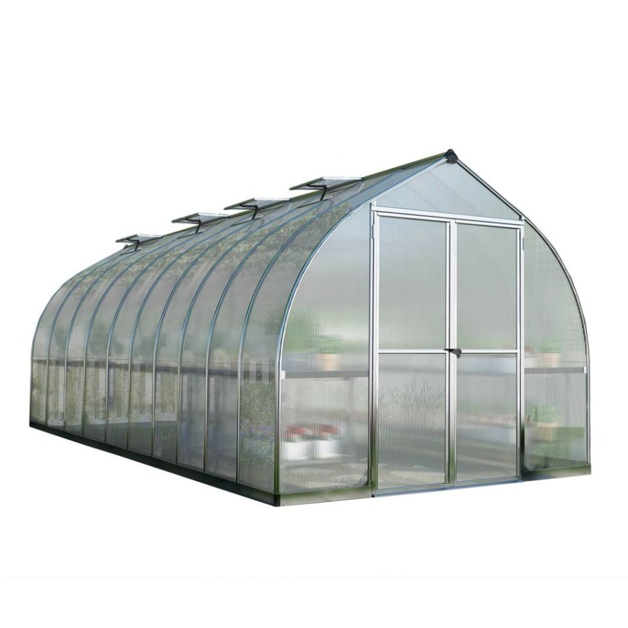 Homebase Greenhouses | Palram 8 X 20 Silver Canopia Bella Greenhouse