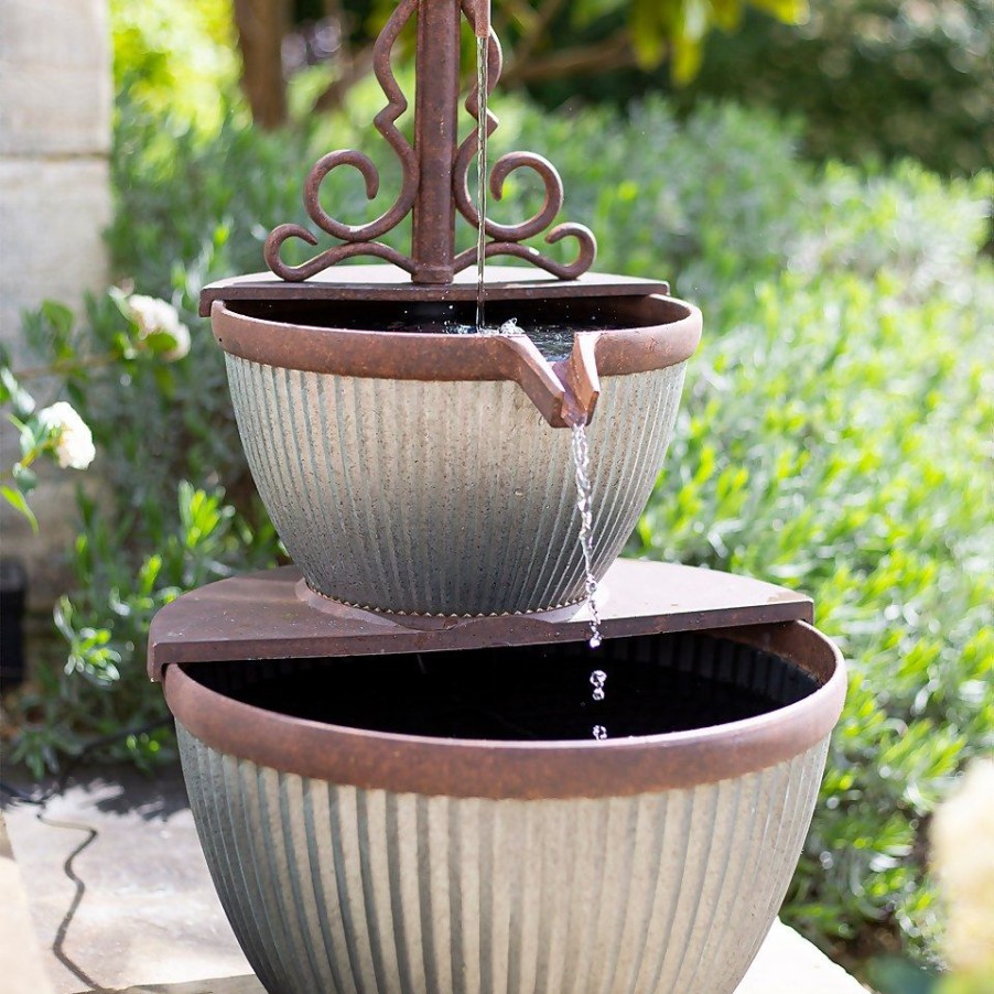 Homebase Water Features | Stylish Fountain Irondale Pours Water Feature