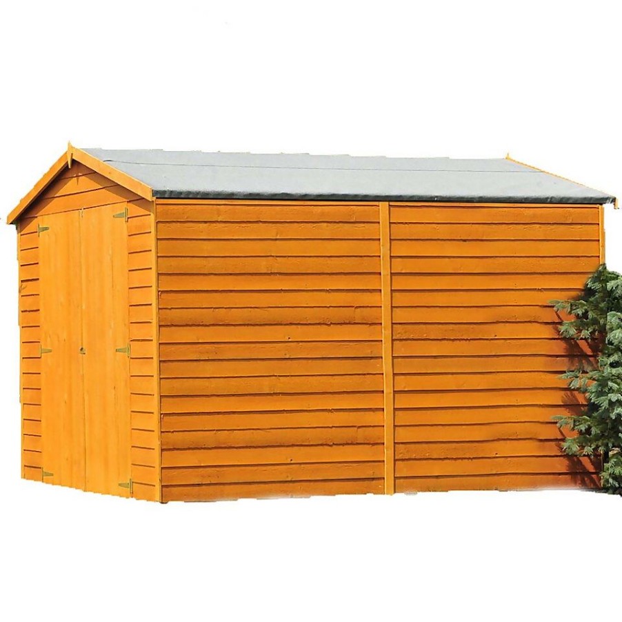 Homebase Garden Sheds | Shire12 X 6Ft Shed Overlap Double Door - No Windows