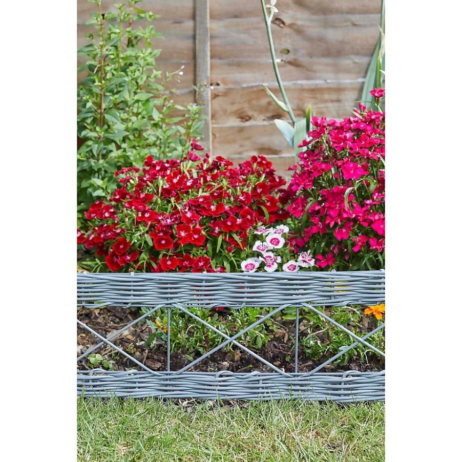 Homebase Lawn & Garden Edging | Smart Garden Decor Edge Slate 35Cm X 60Cm