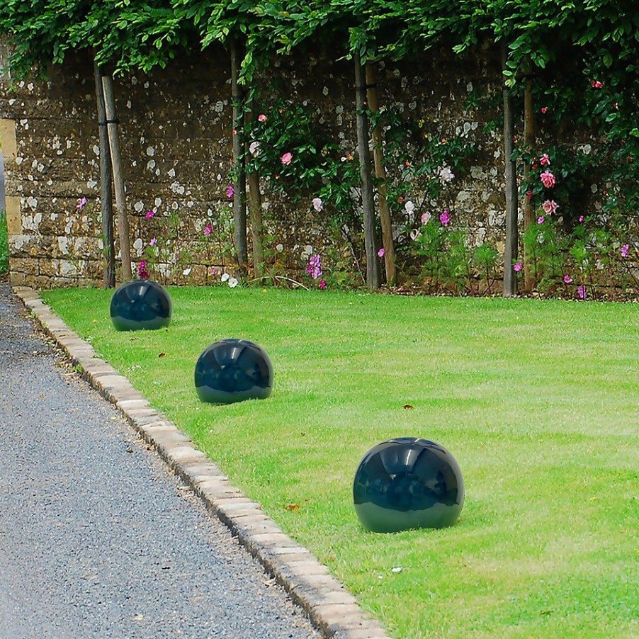 Homebase Garden Ornaments | Chiswick Green Sphere Garden Ornament - 25Cm