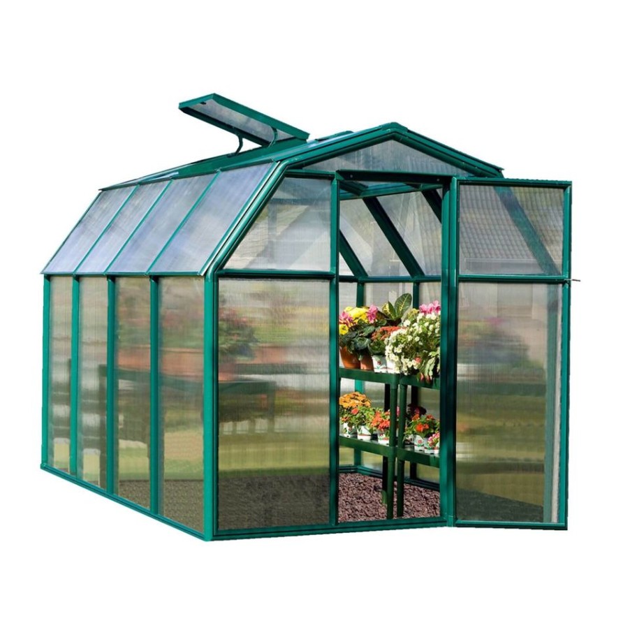 Homebase Greenhouses | Palram 6 X 8Ft Canopia Eco Grow Greenhouse - Green