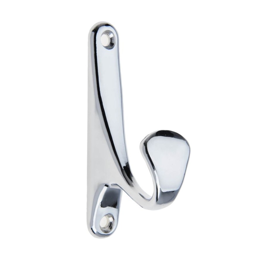 Homebase Hallway Furniture | Bull Nose Hook - Chrome