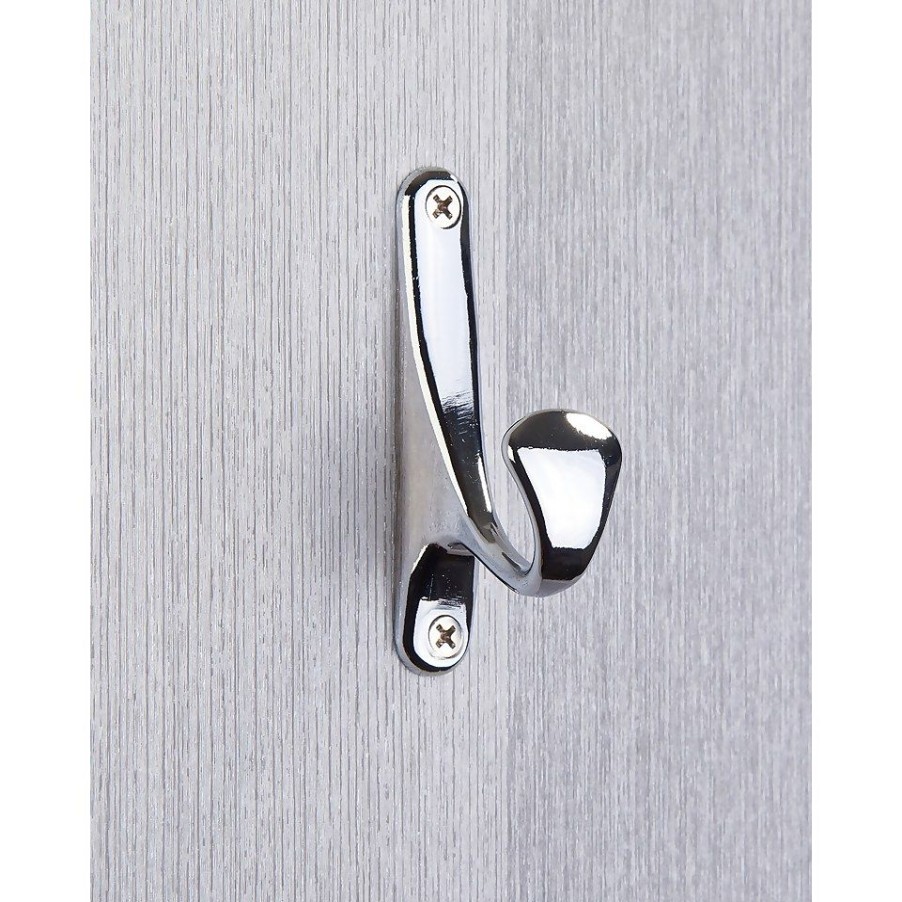 Homebase Hallway Furniture | Bull Nose Hook - Chrome