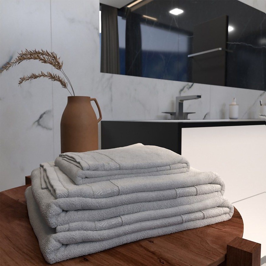 Homebase Bath Towels & Mats | Homebase Edit Bath Towel - Grey - 70X140Cm