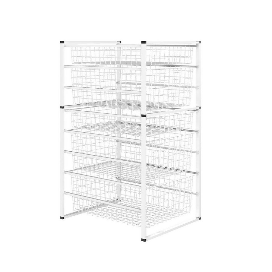 Homebase Storage Containers | 5 Wire Baskets Storage Tower