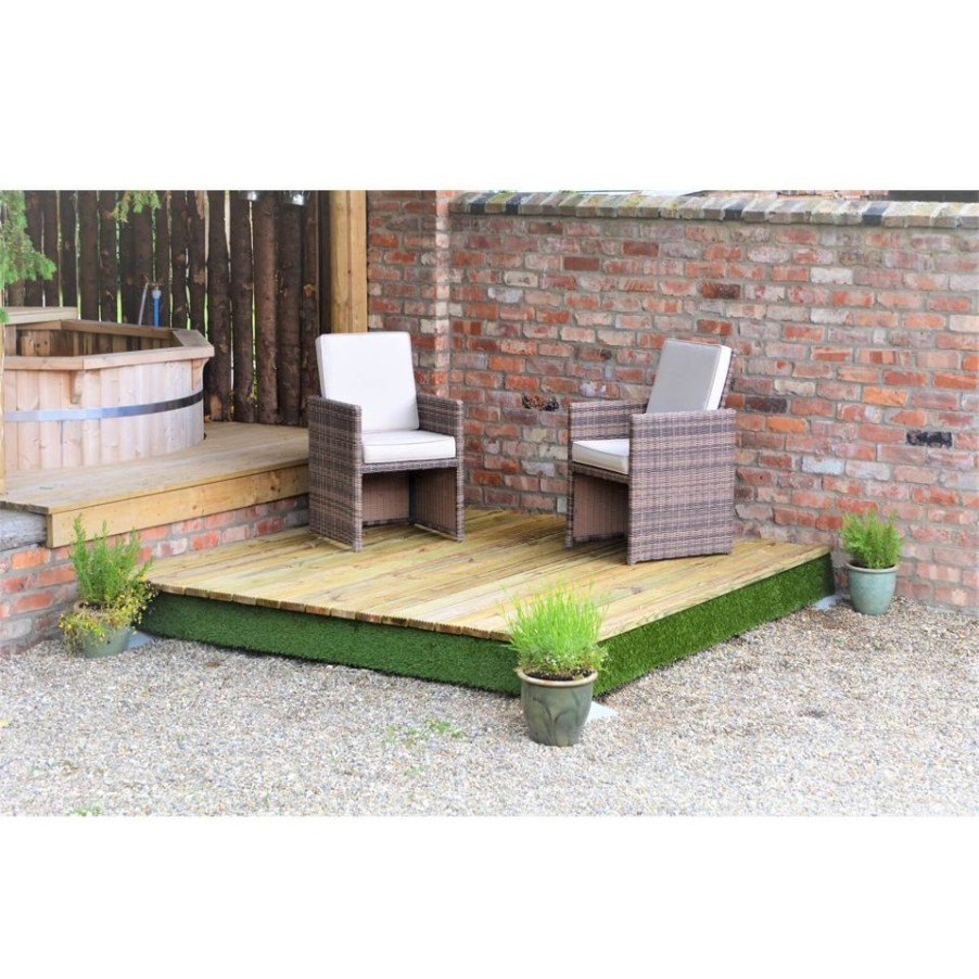 Homebase Garden Decking | Swift Deck Complete Decking Kit - 2.4 X 2.4M