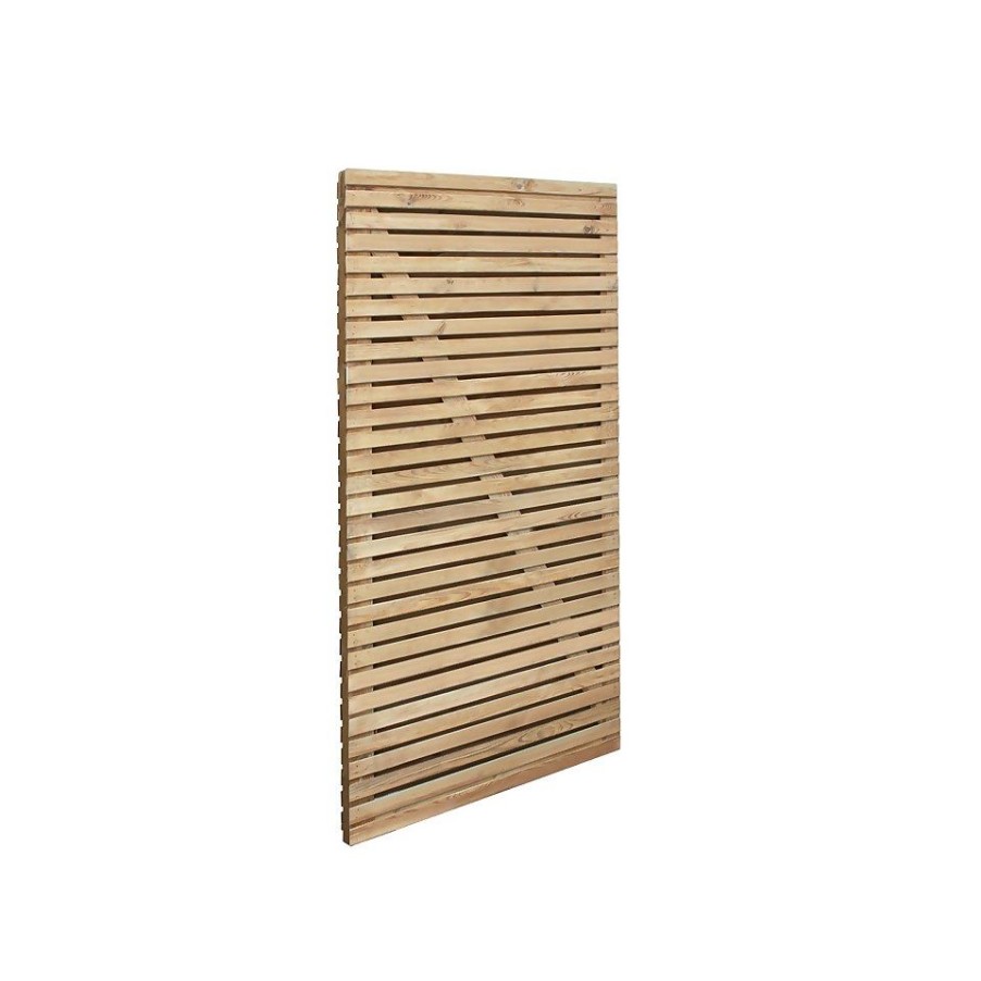 Homebase Garden Fencing | Double Slatted Gate 6Ft (1.83M High) (Home Delivery)