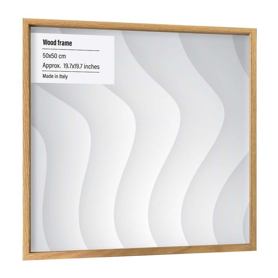 Homebase Photo Frames | Wood Photo Frame - 50X50Cm - Oak