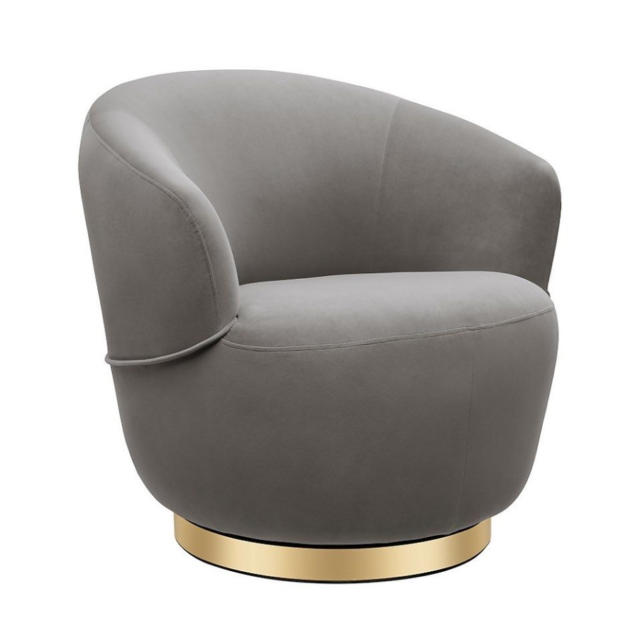 Homebase Chairs | Roly Round Swivel Tub Chair - Grey