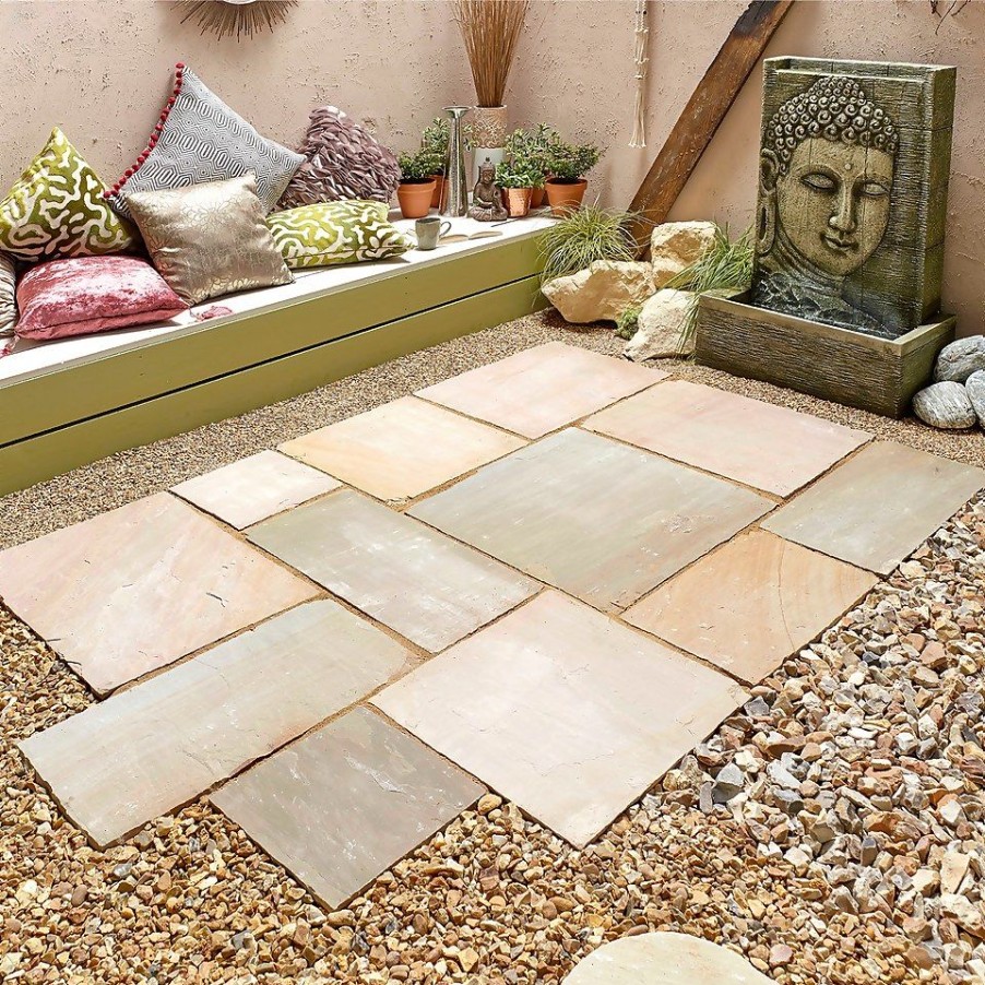 Homebase Paving Stones & Slabs | Stylish Stone Natural Sandstone 900 X 600Mm - Scottish Glen