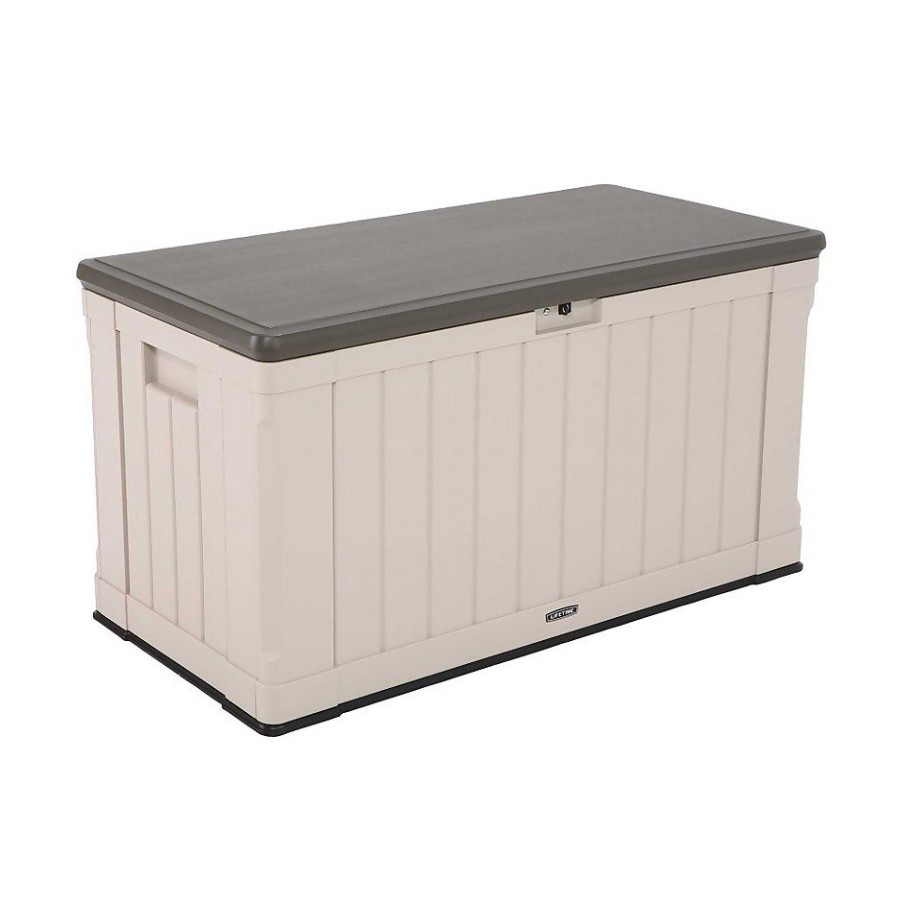 Homebase Garden Storage | Lifetime Outdoor Plastic Garden Storage Box - 439 Litres