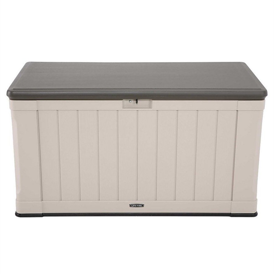 Homebase Garden Storage | Lifetime Outdoor Plastic Garden Storage Box - 439 Litres