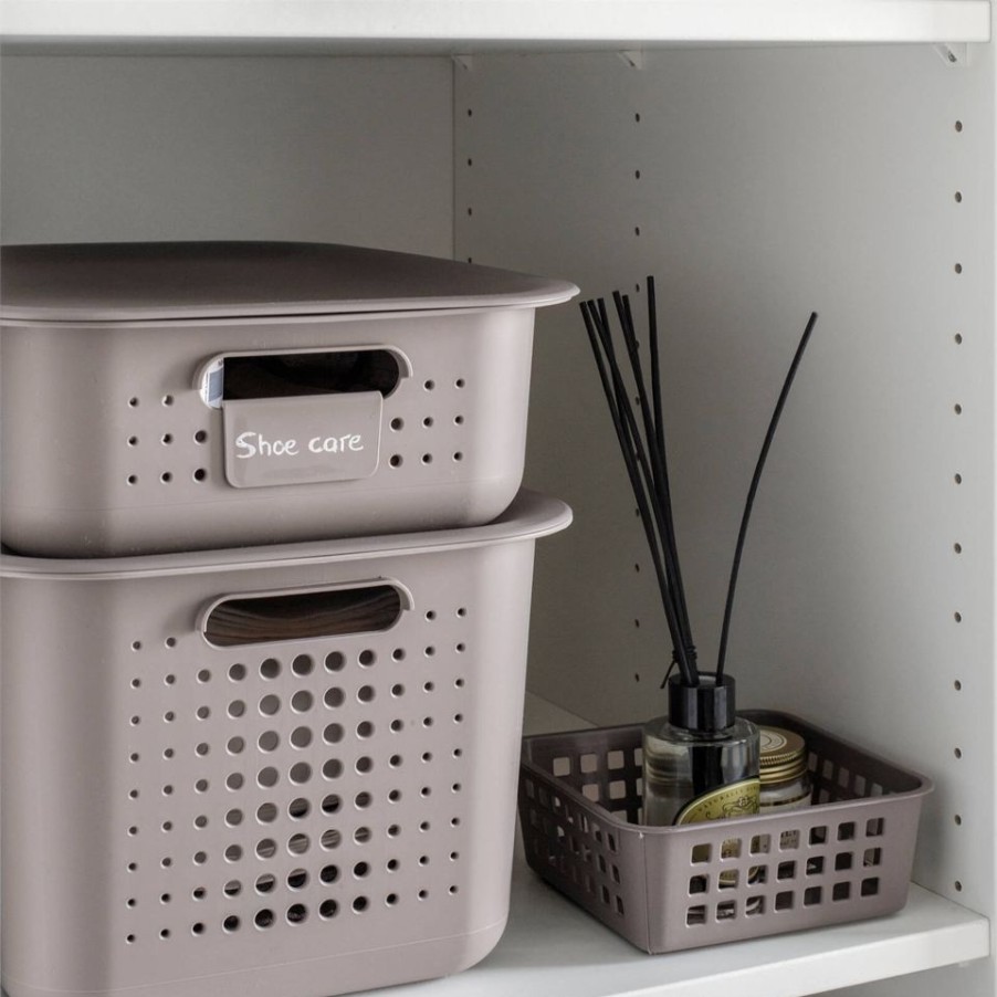 Homebase Clothes Storage | Smartstore 1L Wardrobe Basket - Taupe