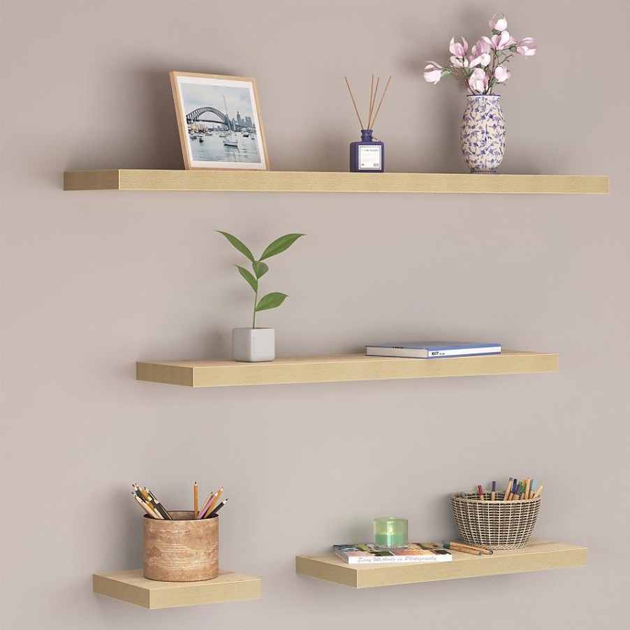 Homebase Storage & Home Deals | Floating Shelf - Sanoma Oak - 600 X 240 X 38Mm