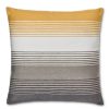 Homebase Storage & Home Deals | Striped Cushion - Ochre & Grey