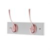 Homebase Hallway Furniture | 2 Victorian Rose Gold Hooks On Dove Bloc Board