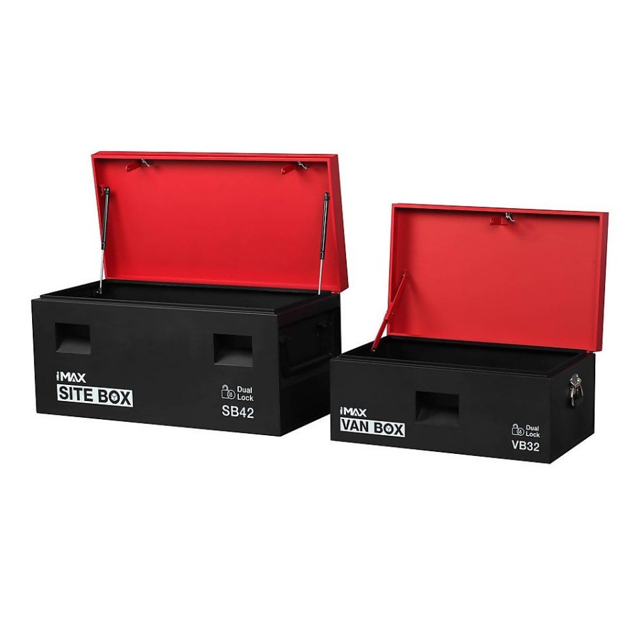 Homebase Tool Storage | Hilka 32" Van Storage Box And 42" Site Storage Box Combination