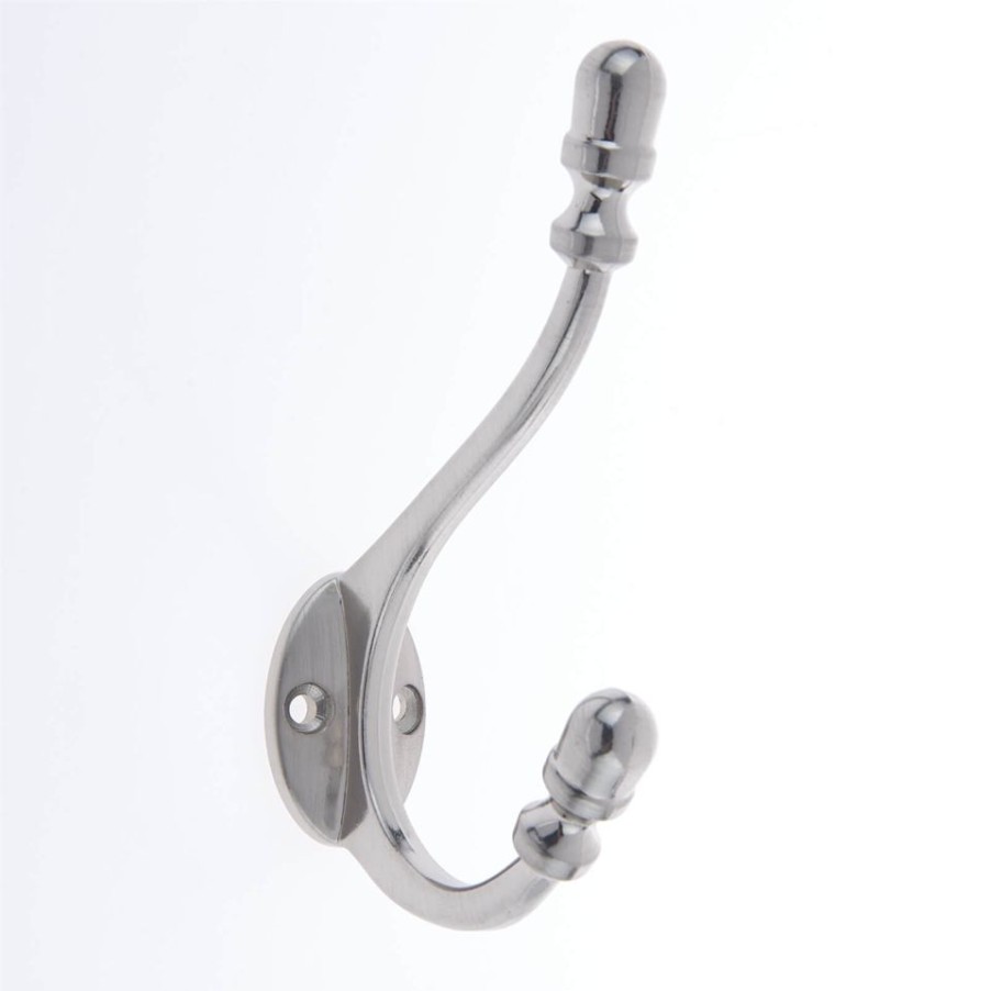 Homebase Hallway Furniture | Antique Deco Hook - Satin Nickel