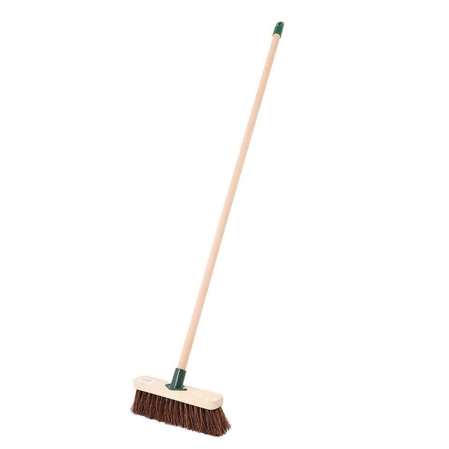 Homebase Garden Hand Tools | Master Gardener Stiff Wooden Broom - 30Cm