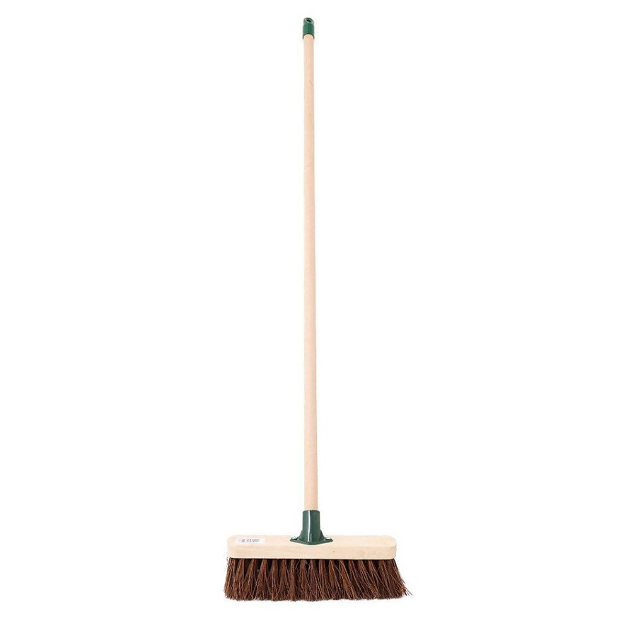 Homebase Garden Hand Tools | Master Gardener Stiff Wooden Broom - 30Cm