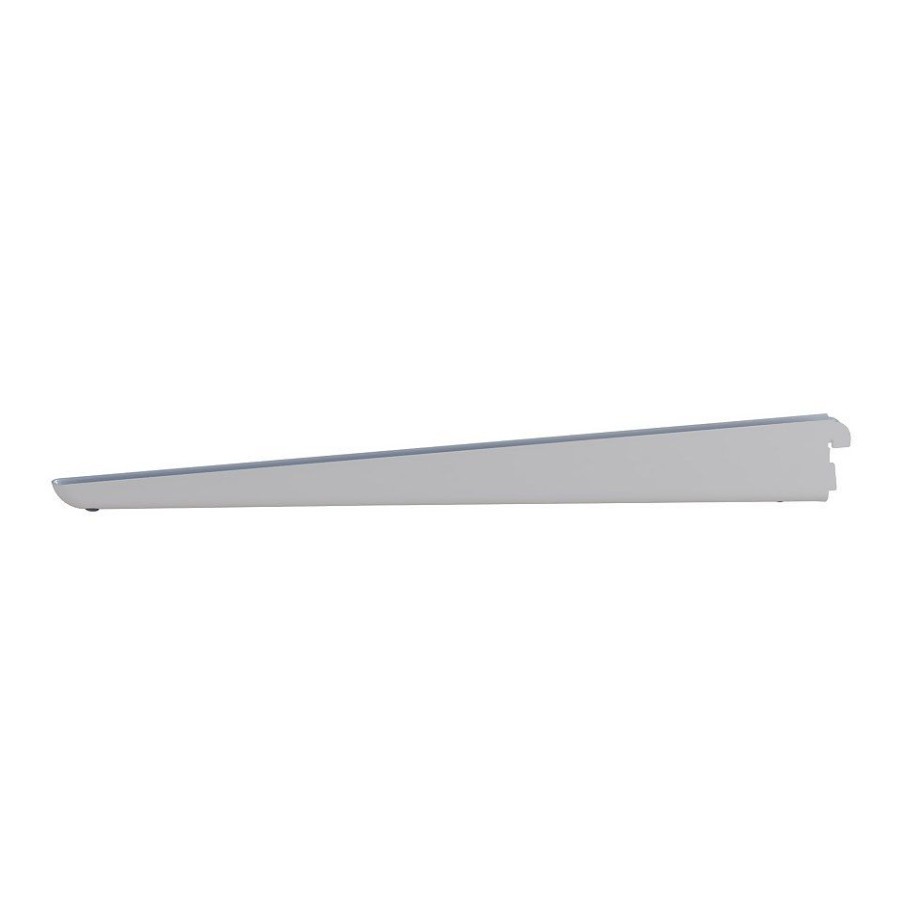 Homebase Shelving Brackets | Double Slot Bracket - White -470Mm