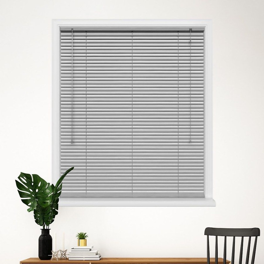 Homebase Storage & Home Deals | Silver 25Mm Aluminium Venetian Blind - 60X152Cm