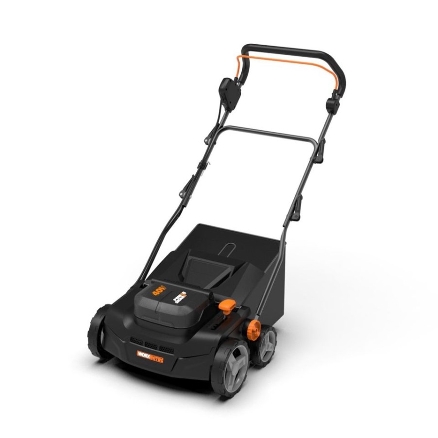 Homebase Lawn Mowers | Worx Nitro 40V Wg855E.9 Cordless Brushless Lawn Raker (Battery Not Included)