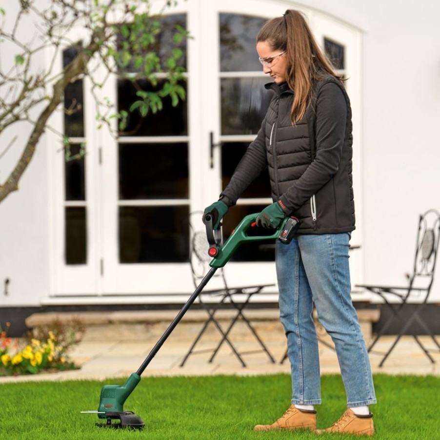 Homebase Grass Trimmers | Bosch Easygrasscut 18V-230 Cordless Grass Trimmer Classic Green