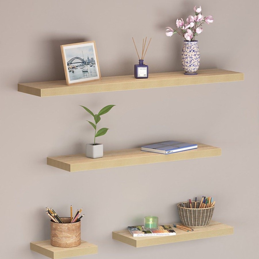 Homebase Storage & Home Deals | Floating Shelf - Sanoma Oak - 900 X 240 X 38Mm