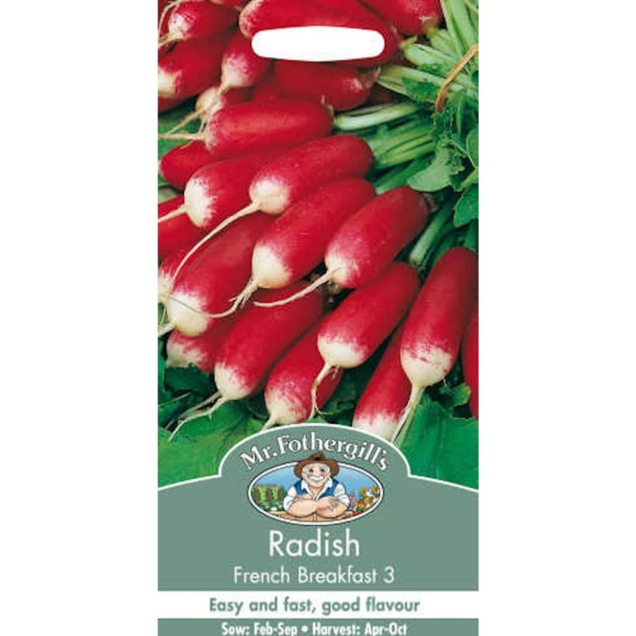 Homebase Seeds | Mr. Fothergill'S Radish French Breakfast 3 (Raphanus Sativus) Seeds