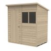 Homebase Garden Sheds | Forest 6 X 4Ft Overlap Pressure Treated Pent Shed