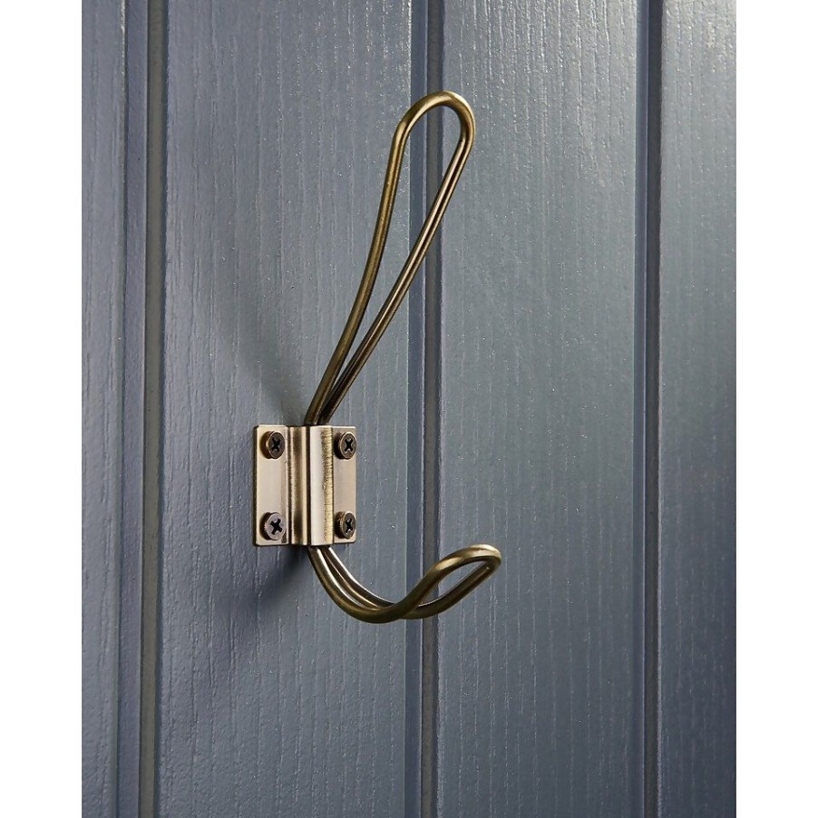 Homebase Hallway Furniture | Wire Hook - Antique Brass