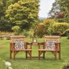 Homebase Garden Seating | Anchor Fast Fsc Weydale Rustic Alcove Garden Seat