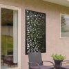 Homebase Outdoor Mirrors | Amarelle Large Metal Leaf Design Decorative Garden Screen Mirror - 120X60Cm