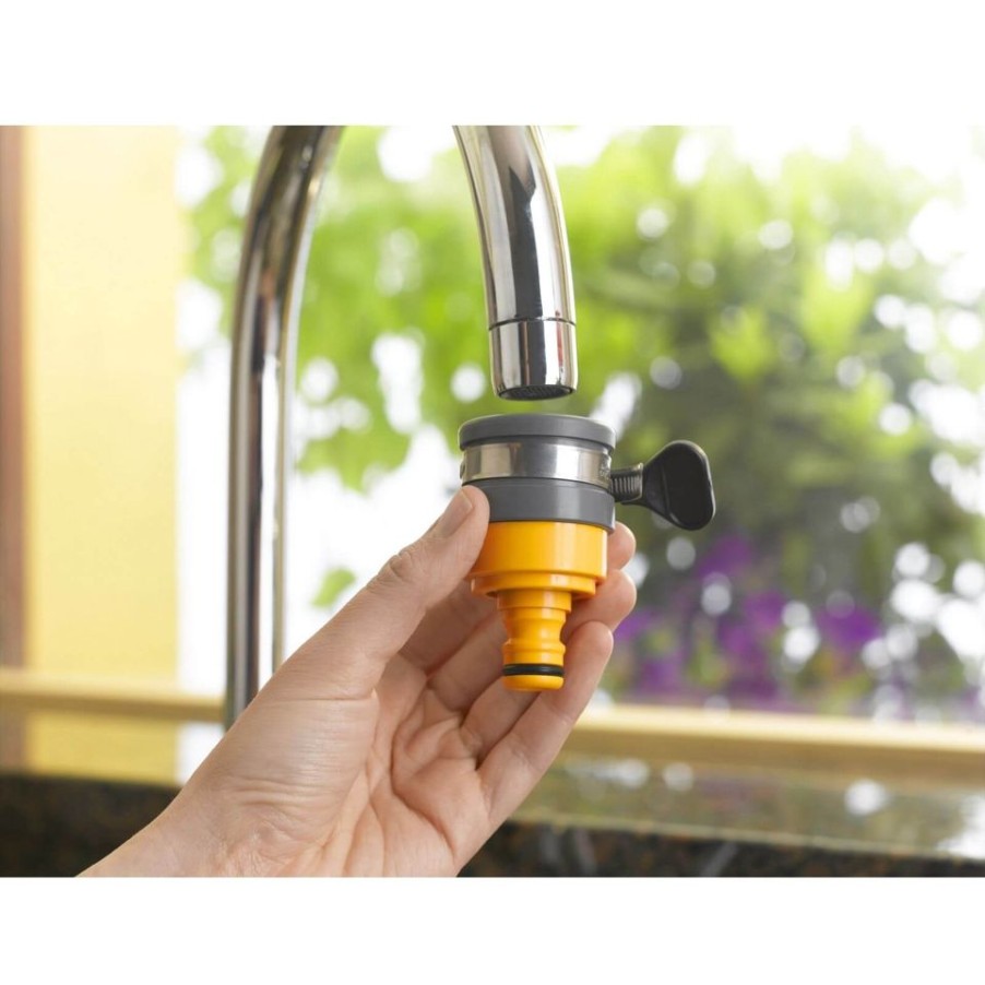 Homebase Garden Hoses & Watering | Hozelock Round Garden Mixer Tap Connector