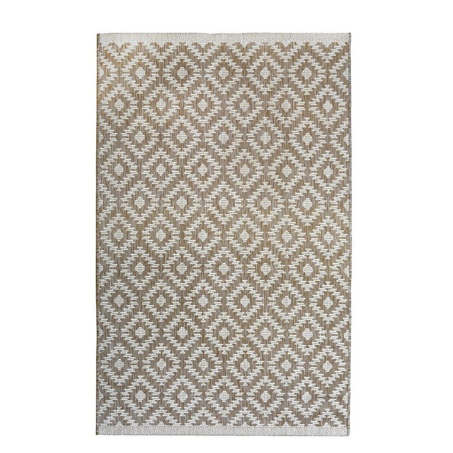 Homebase Rugs | Indoor Outdoor Geo Rug - Natural - 160X230Cm