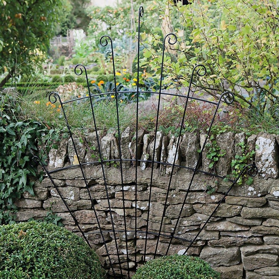 Homebase Trellis | Agriframes Peacock Garden Trellis - W1M X H 1.25M - Black