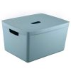 Homebase Storage Containers | Inabox Home Storage Box & Lid - 28L - Cottage Blue