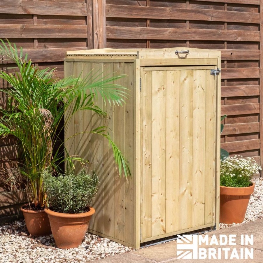 Homebase Garden Storage | Mercia Single Bin Store (Installed)