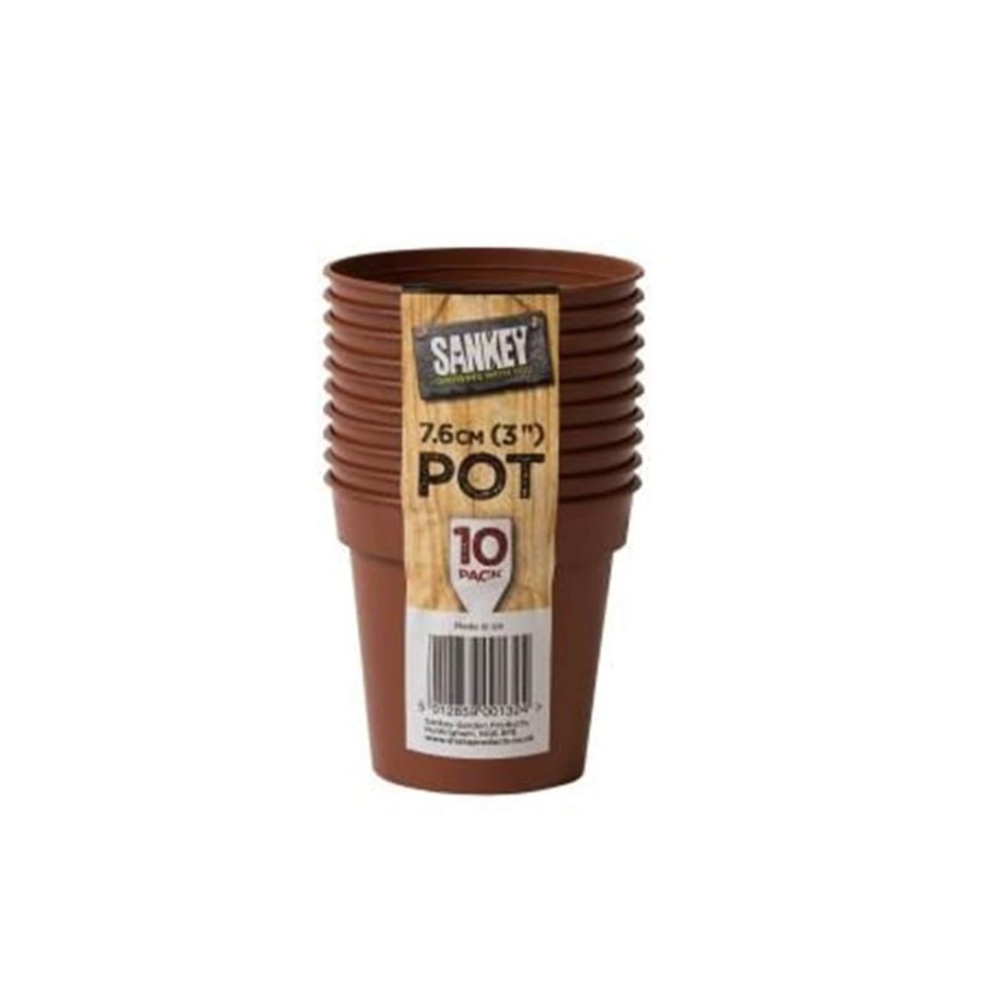 Homebase Plant Pots | Flower Pot Multi-Pack (Pack Of 10) - 7.6Cm