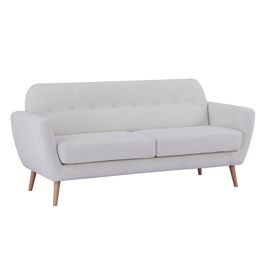 Homebase Sofas And Sofa Beds | Scandi Savannah 3 Seat Sofa - Boucle