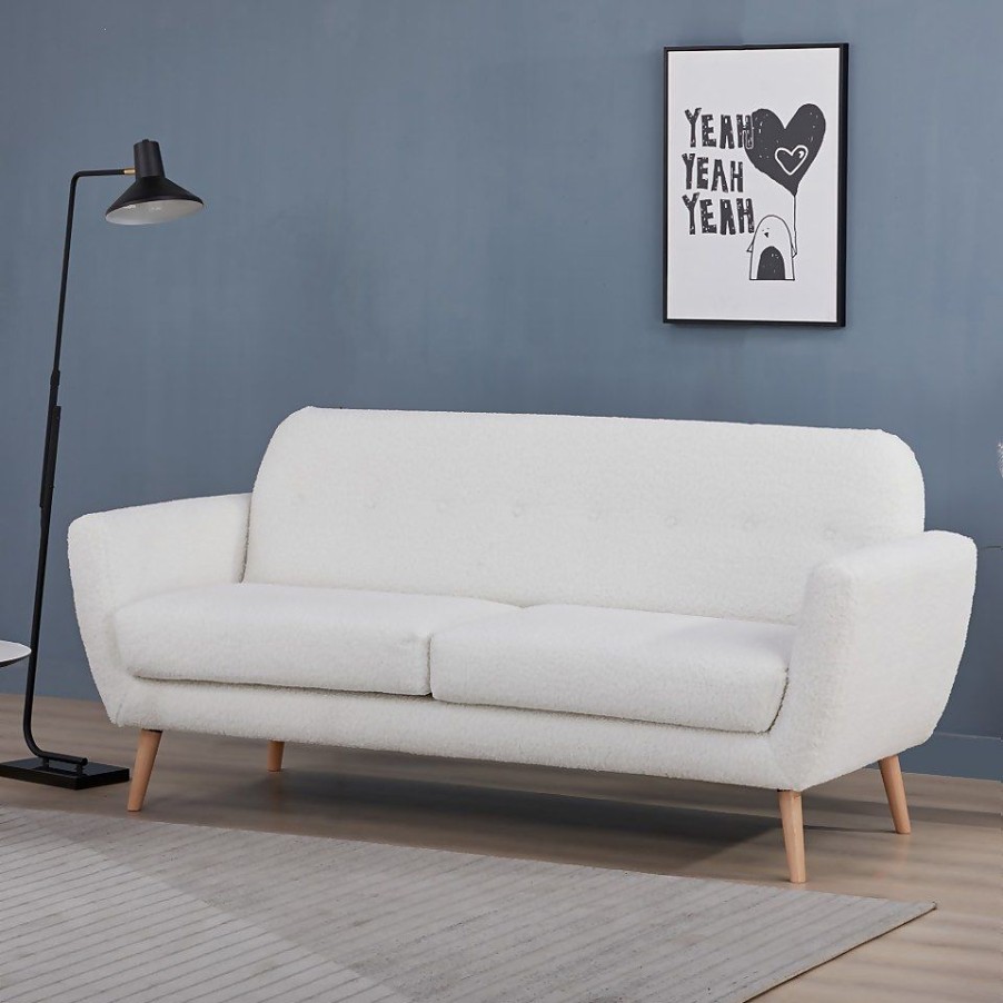 Homebase Sofas And Sofa Beds | Scandi Savannah 3 Seat Sofa - Boucle