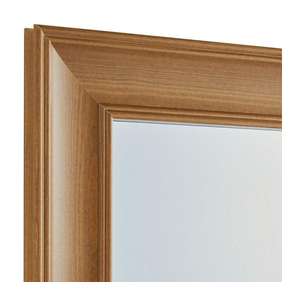 Homebase Mirrors | Coldrake Framed Mirror - Dark Oak - 51X61Cm