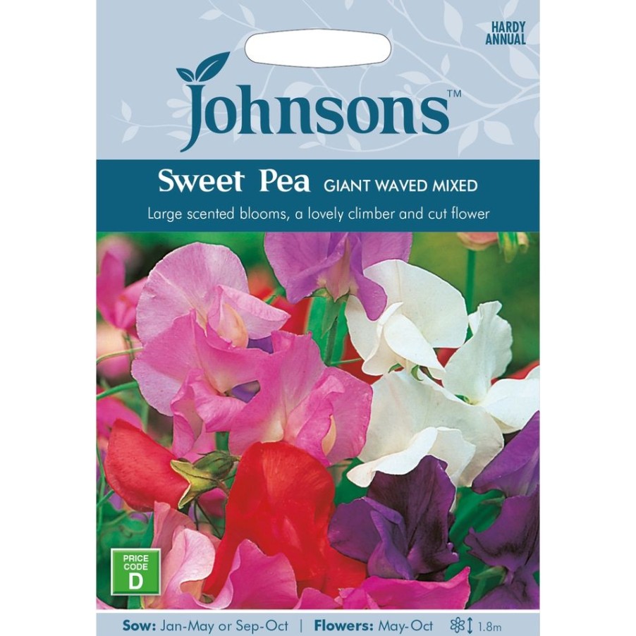 Homebase Seeds | Sweet Pea Giant Waved Mixed Seeds