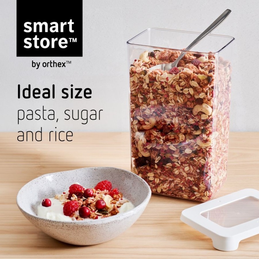 Homebase Storage Containers | Smartstore Vision Clear Dry Food Storage Container With Lid - 1.6L